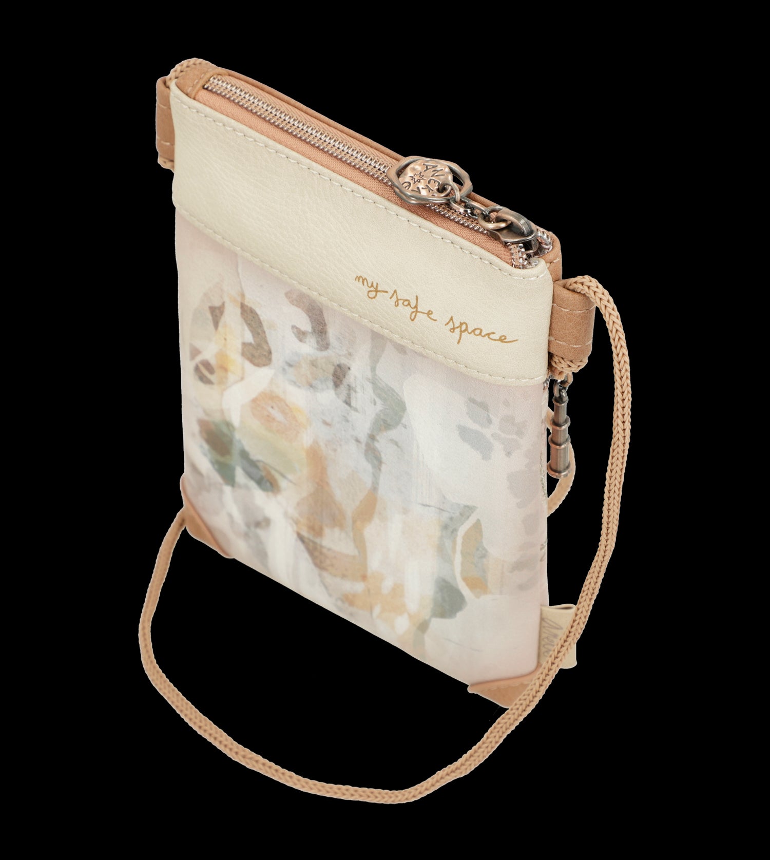 Borsa a tracolla piccola Anekke con design artistico e dettagli raffinati