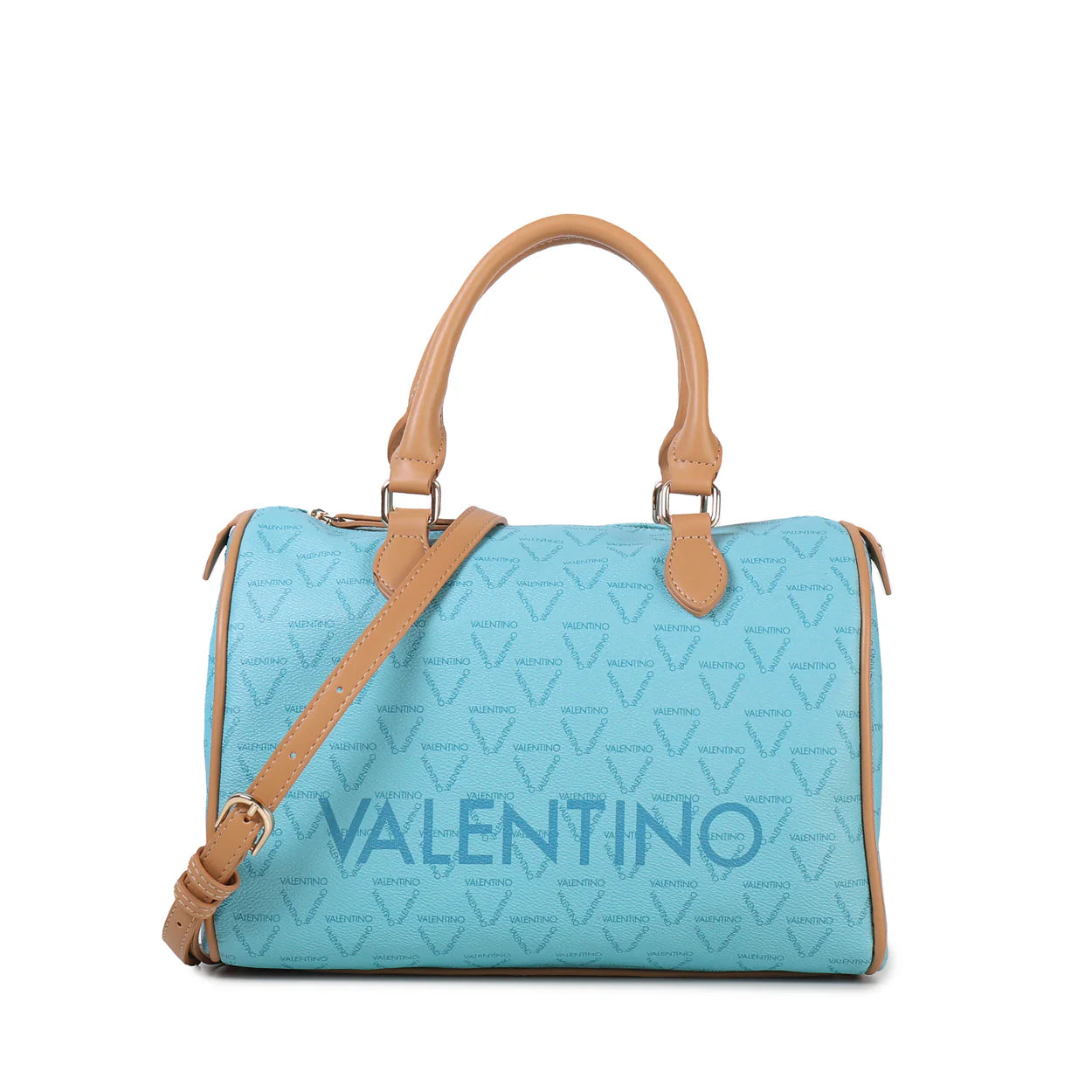 Borsa Valentino a mano modello bauletto con logo all over