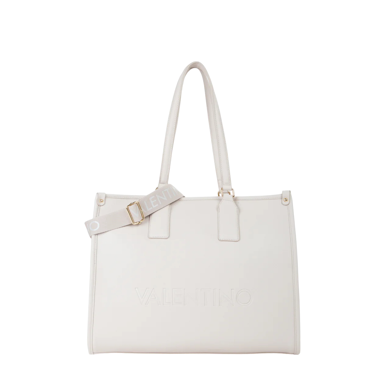 Valentino shopper a spalla con scomparti multipli