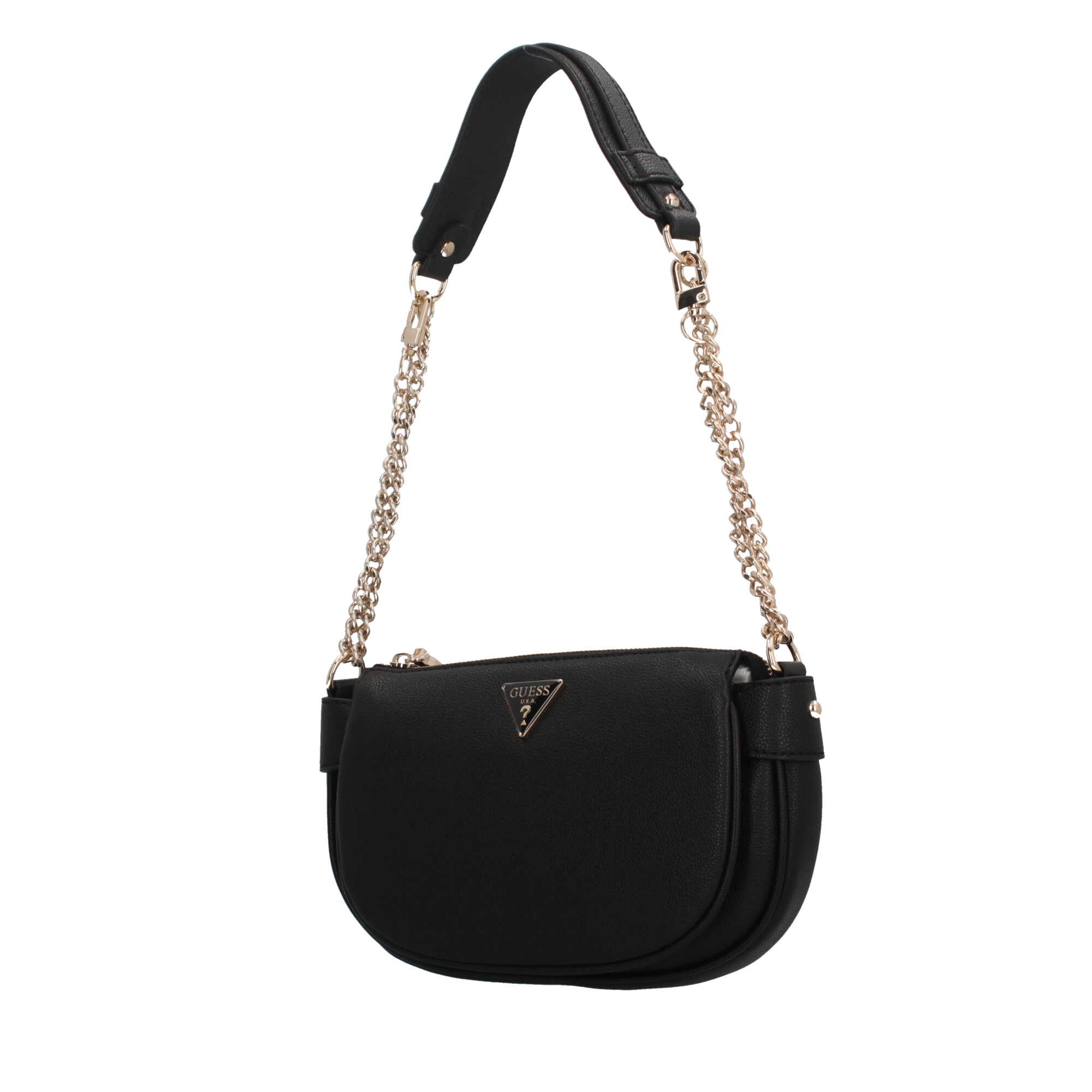 Borsa a Tracolla Guess con Catena e Logo Iconico Nero TU | Giò Fashion