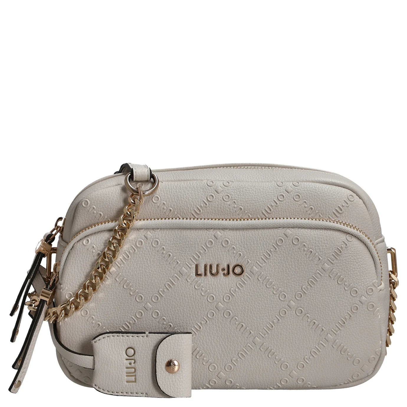 Borsa a tracolla Liu Jo con logo all over Bianco TU | Giò Fashion