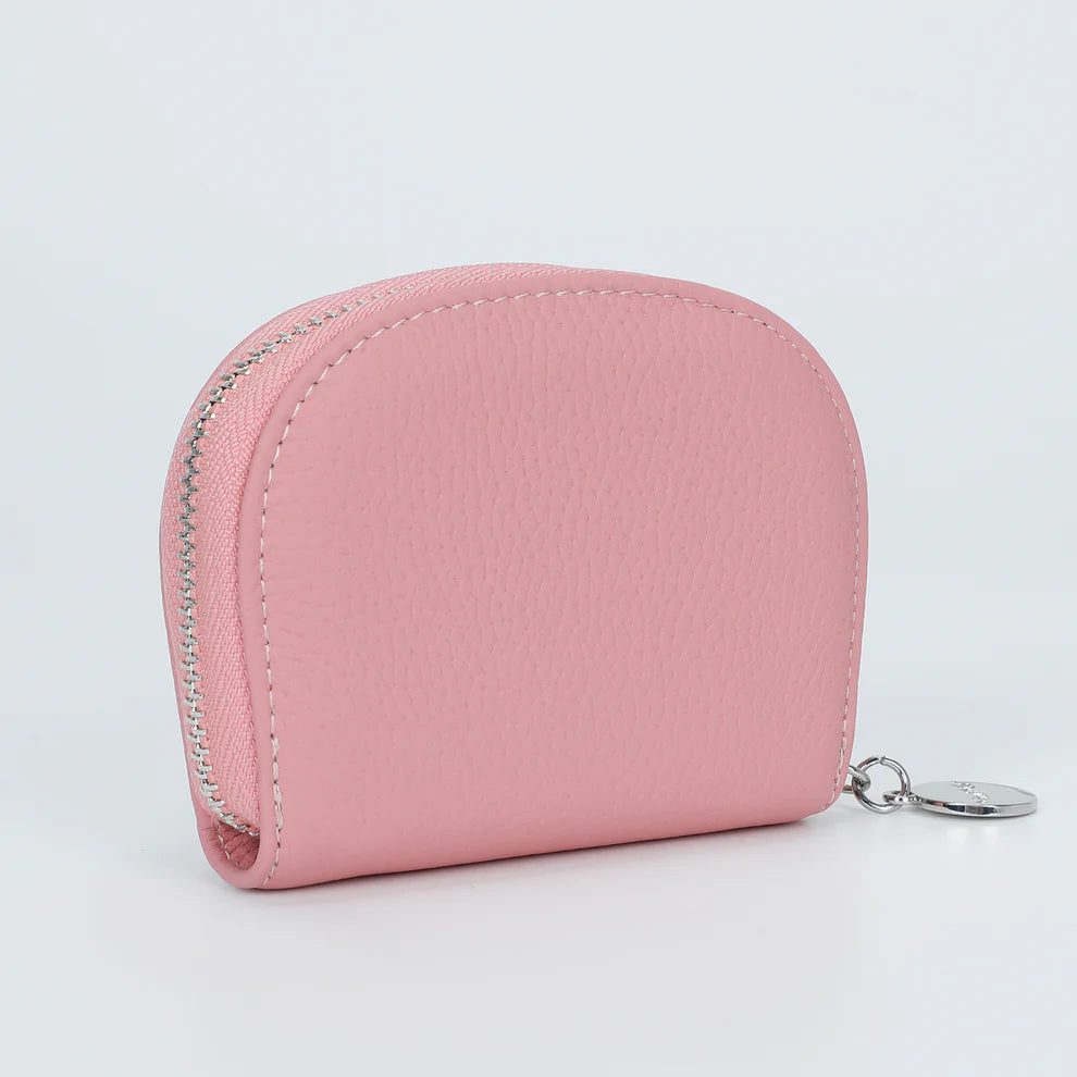 Portamonete MIMI MUA con zip e logo in metallo