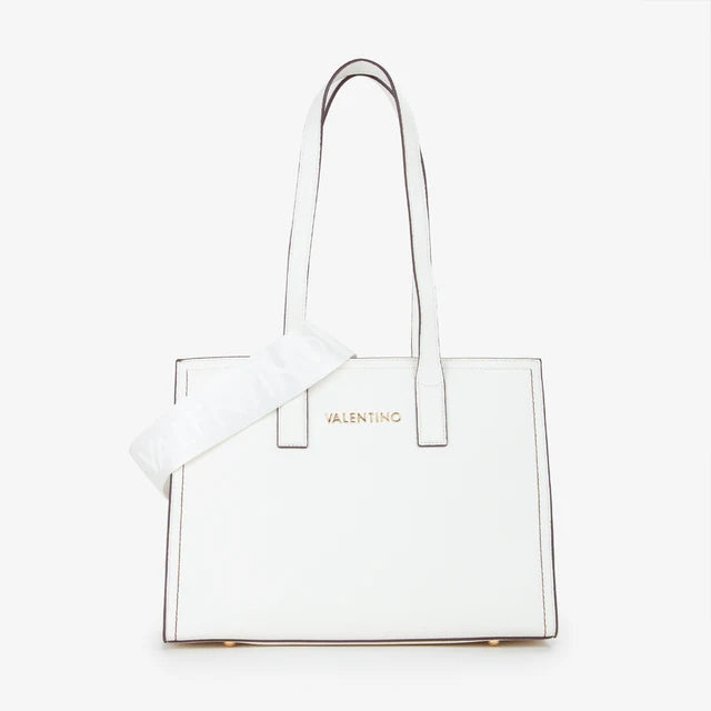 Shopper Valentino elegante con manici lunghi Bianco TU | Giò Fashion