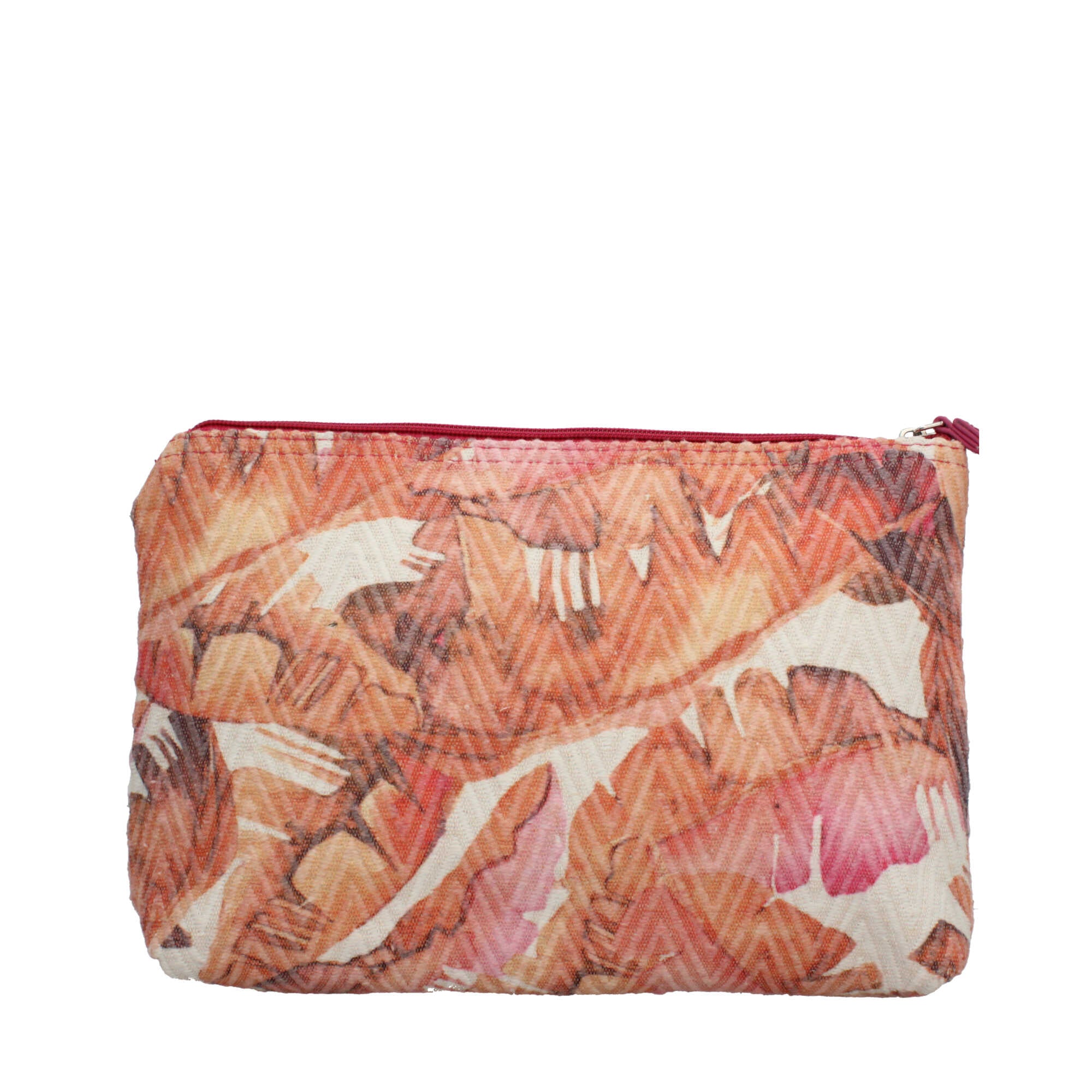 Pochette termica Kuve in tessuto fantasia tropicale