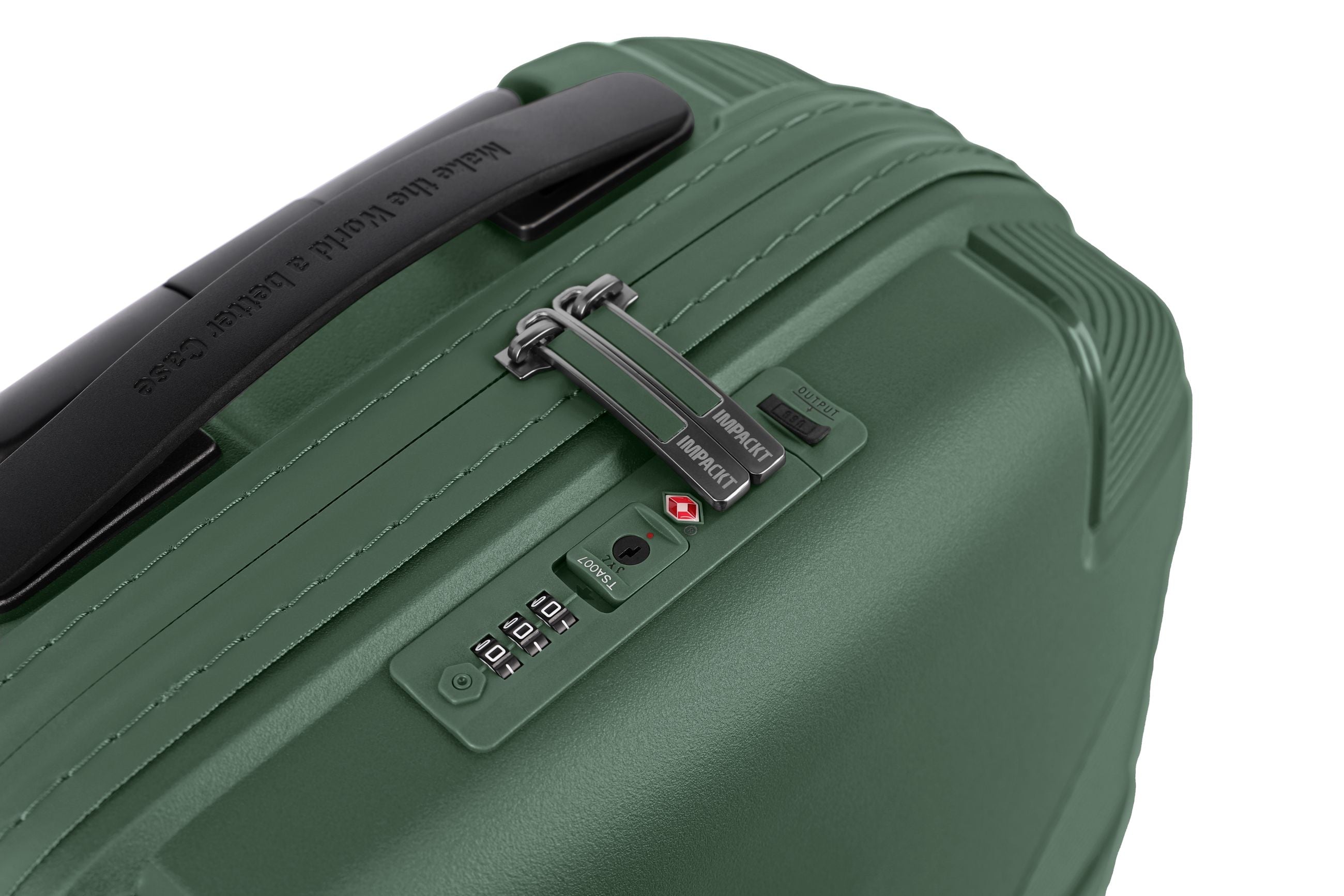 Valigia bagaglio a mano rigida Travelite Impackt con USB, TSA e ruote rinforzate