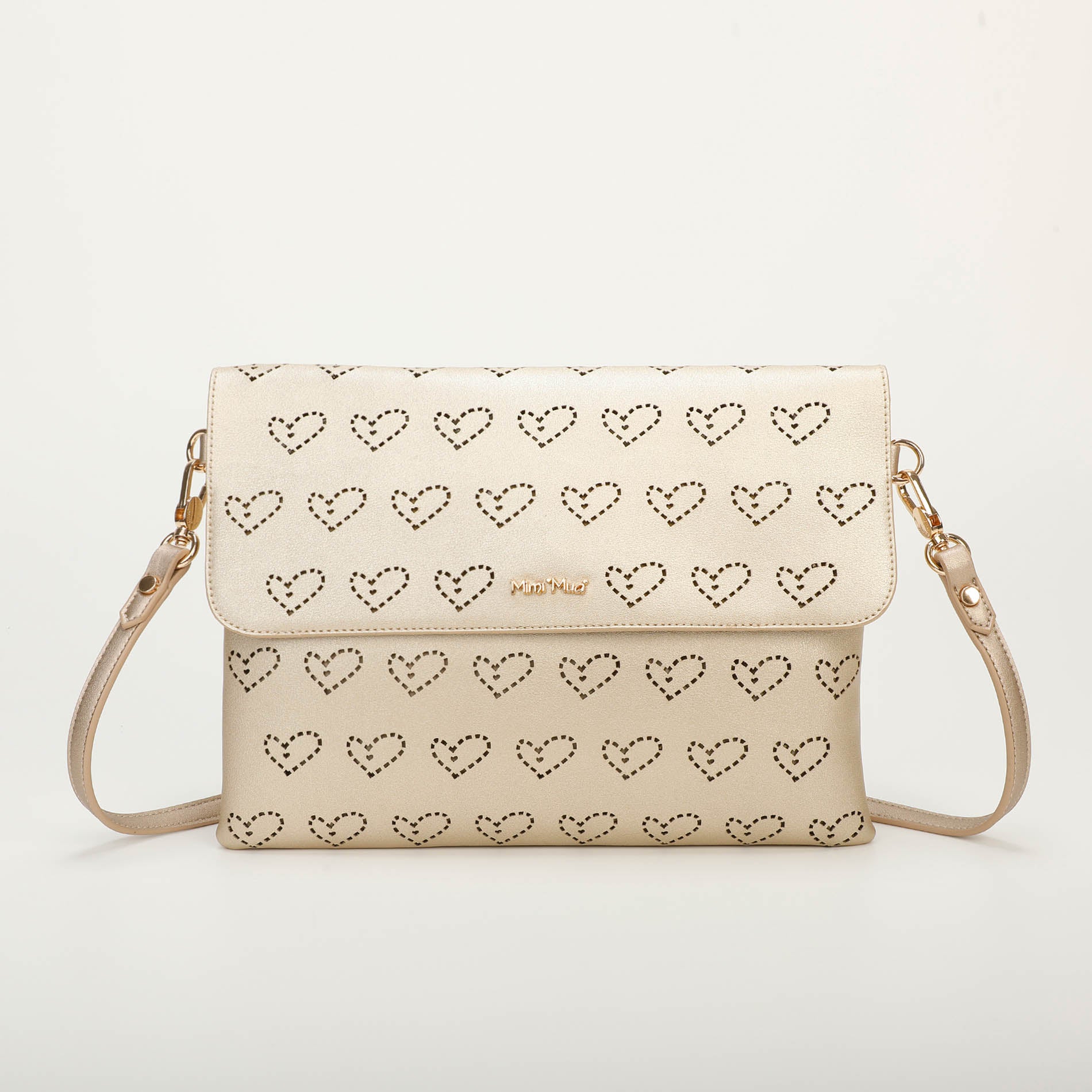 Mimi Mua borsa a tracolla con cuore traforato