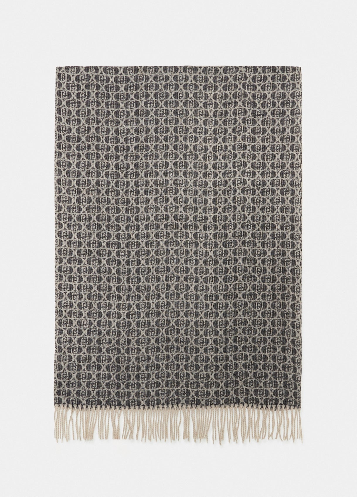 Sciarpa Liu Jo con logo jacquard e frange