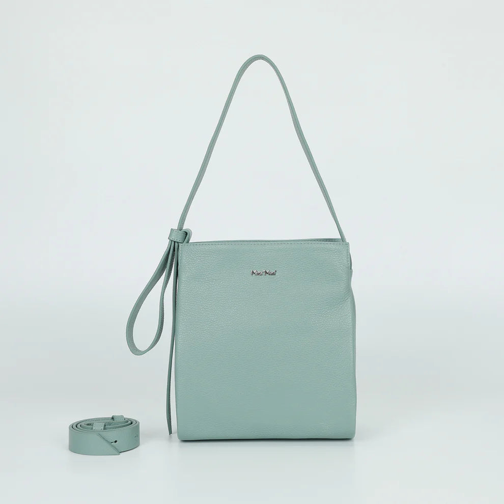 Borsa a spalla Mimi Mua minimal con doppia tracolla Verde TU | Giò Fashion