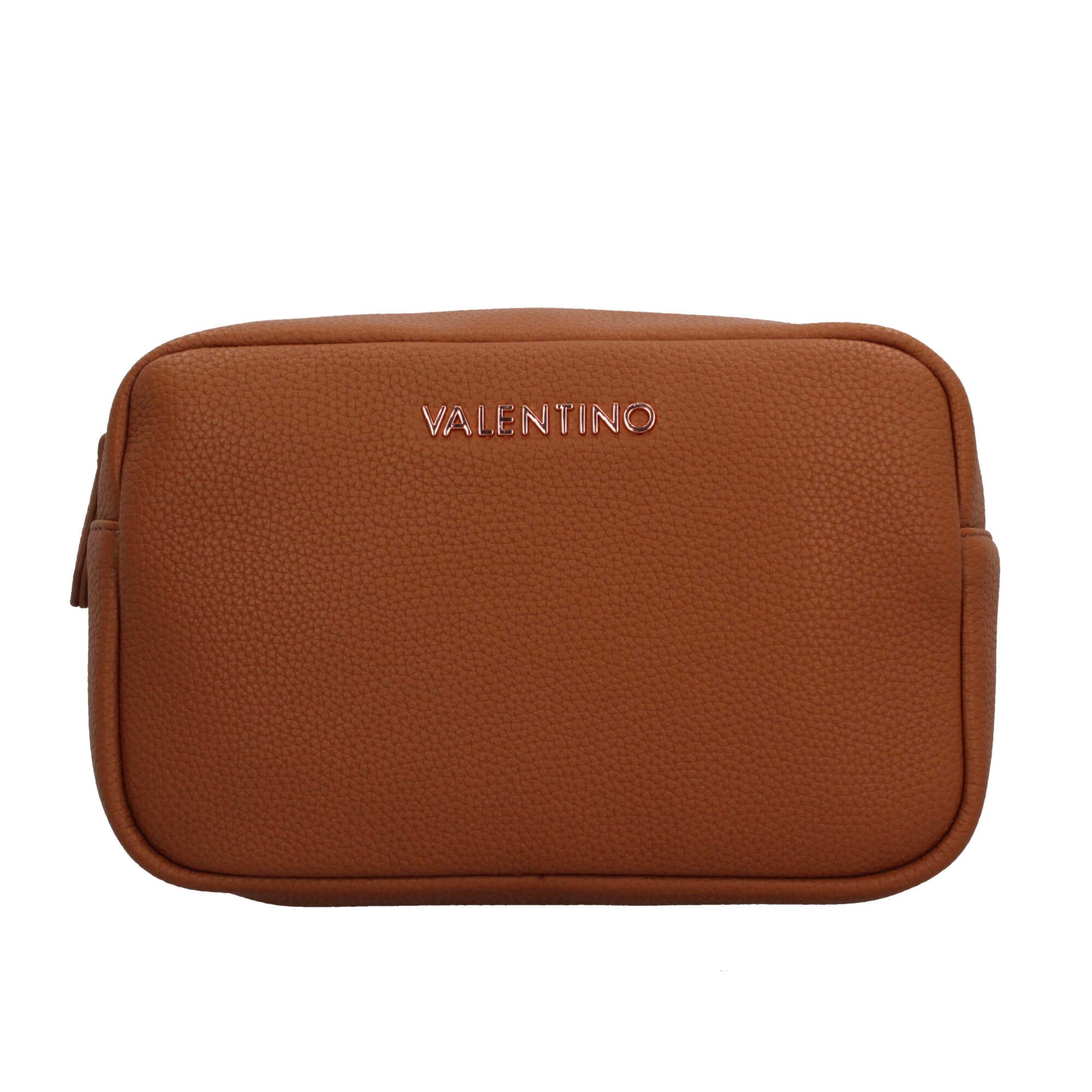 Beauty Case Mario Valentino Nero in Ecopelle con Logo Frontale