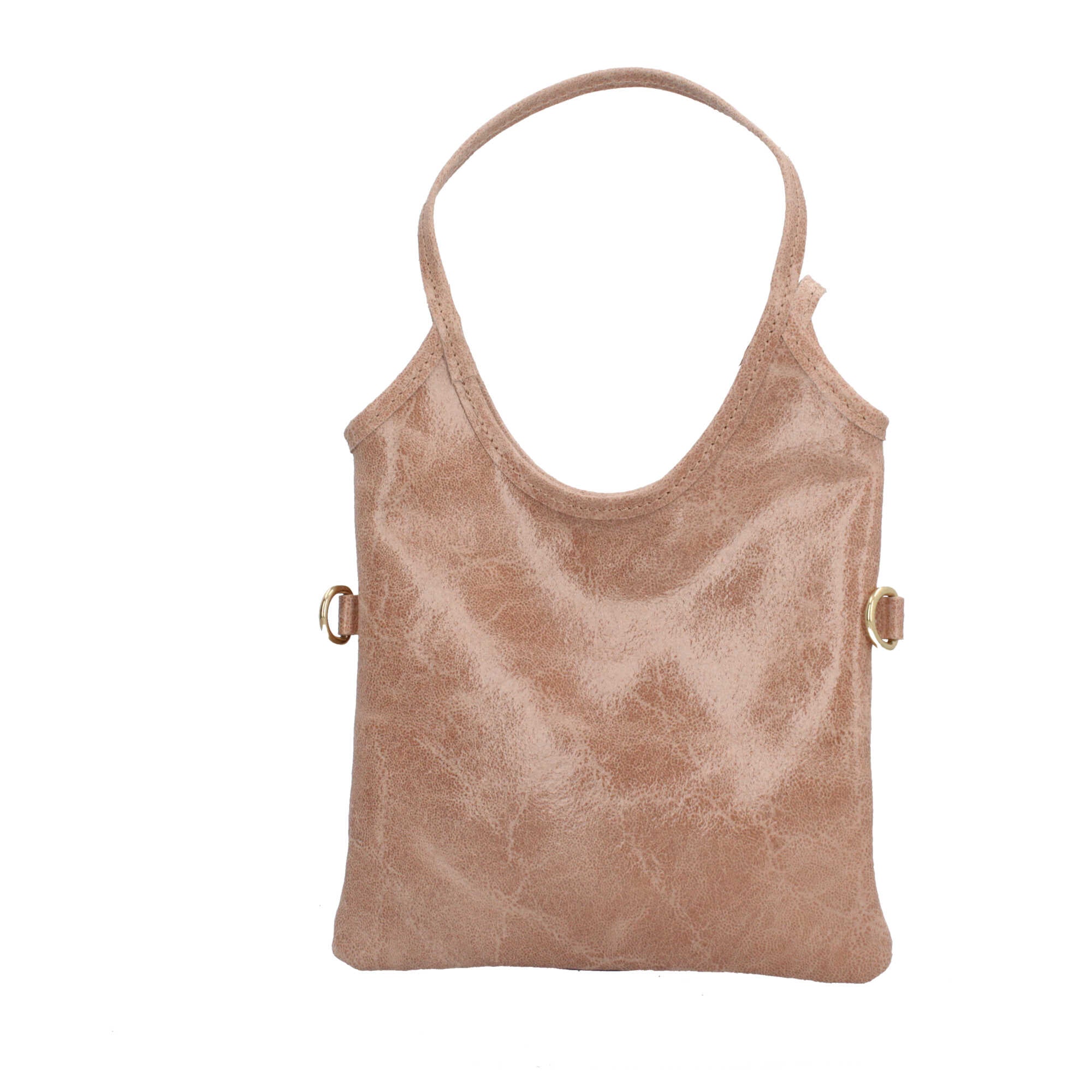 Borsa a mano in pelle Made in Italy con design sottile e moderno Rosa Taglia Unica | Giò Fashion
