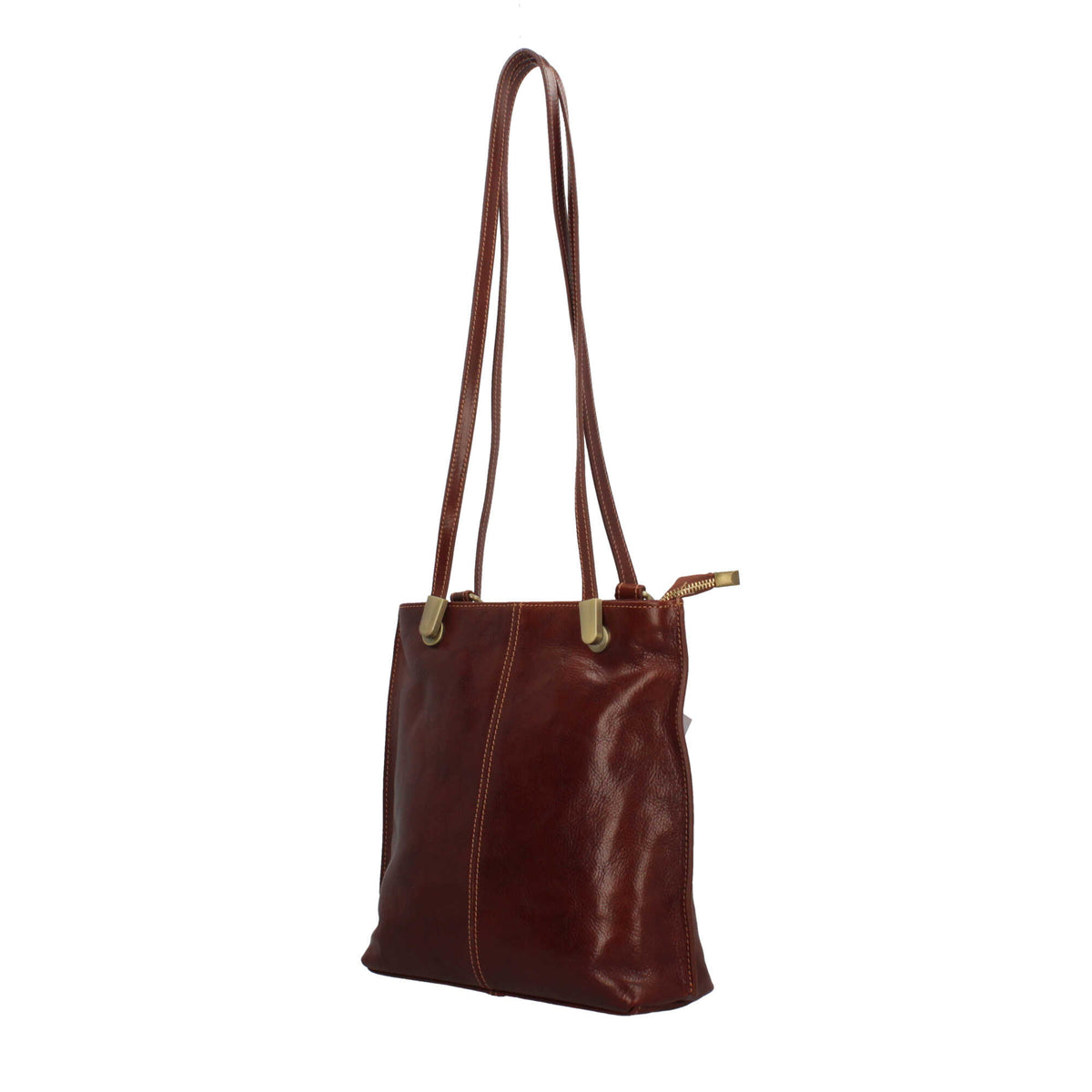 Borsa zaino Il Giglio in cuoio Marrone Taglia Unica | Giò Fashion