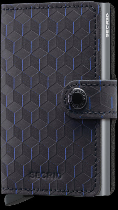 Portafoglio Secrid Miniwallet in pelle con protezione RFID e motivo geometrico