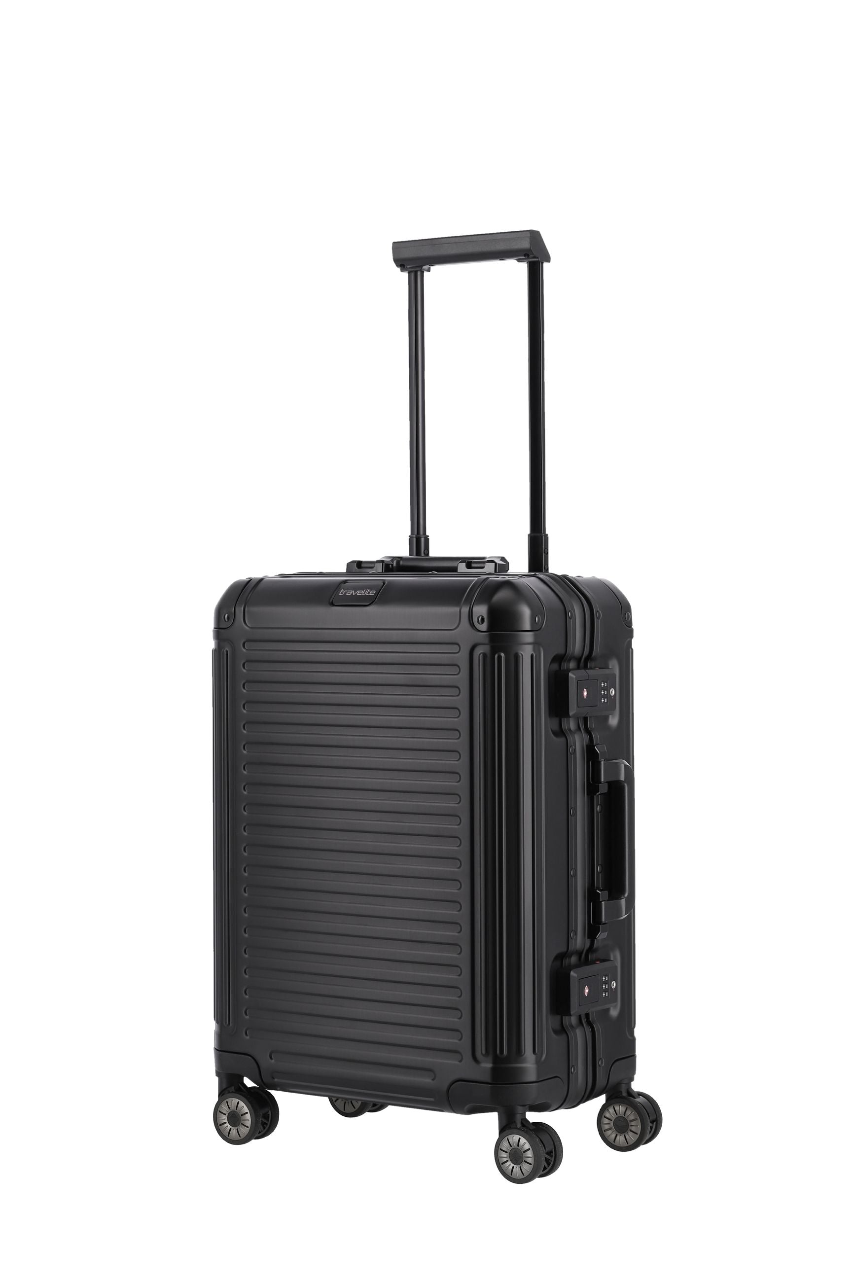 Valigia bagaglio a mano Travelite Next S in alluminio con TSA e ruote doppie