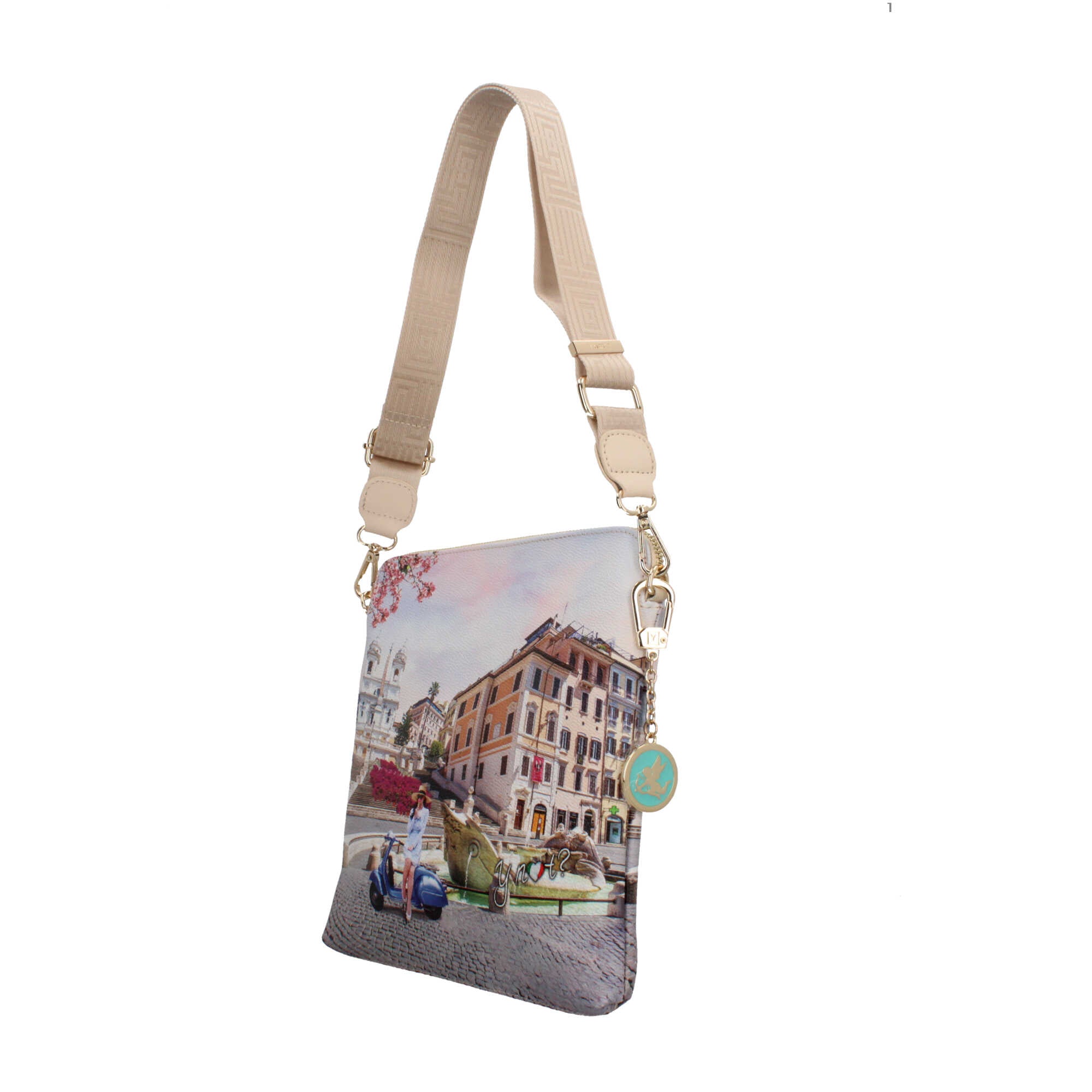 Borsa a tracolla Y not con città