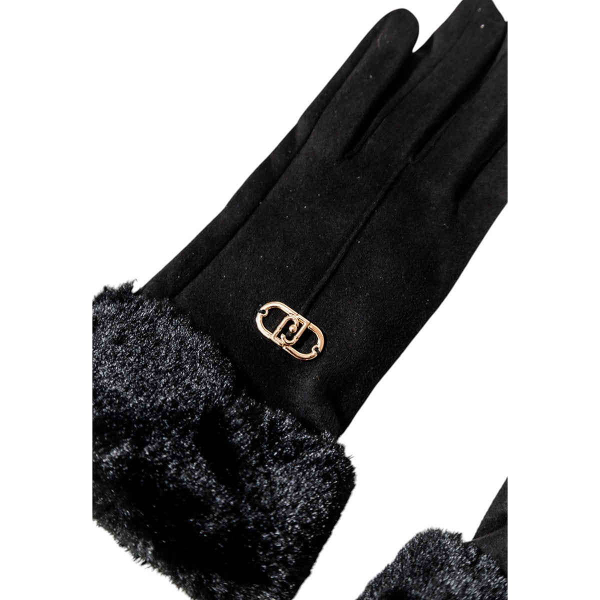 Guanti Liu Jo con polsini in eco-pelliccia