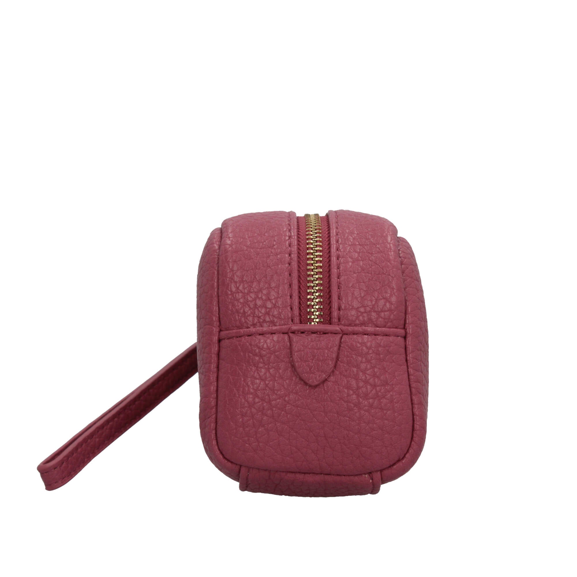 Valentino beauty case compatto con logo e zip