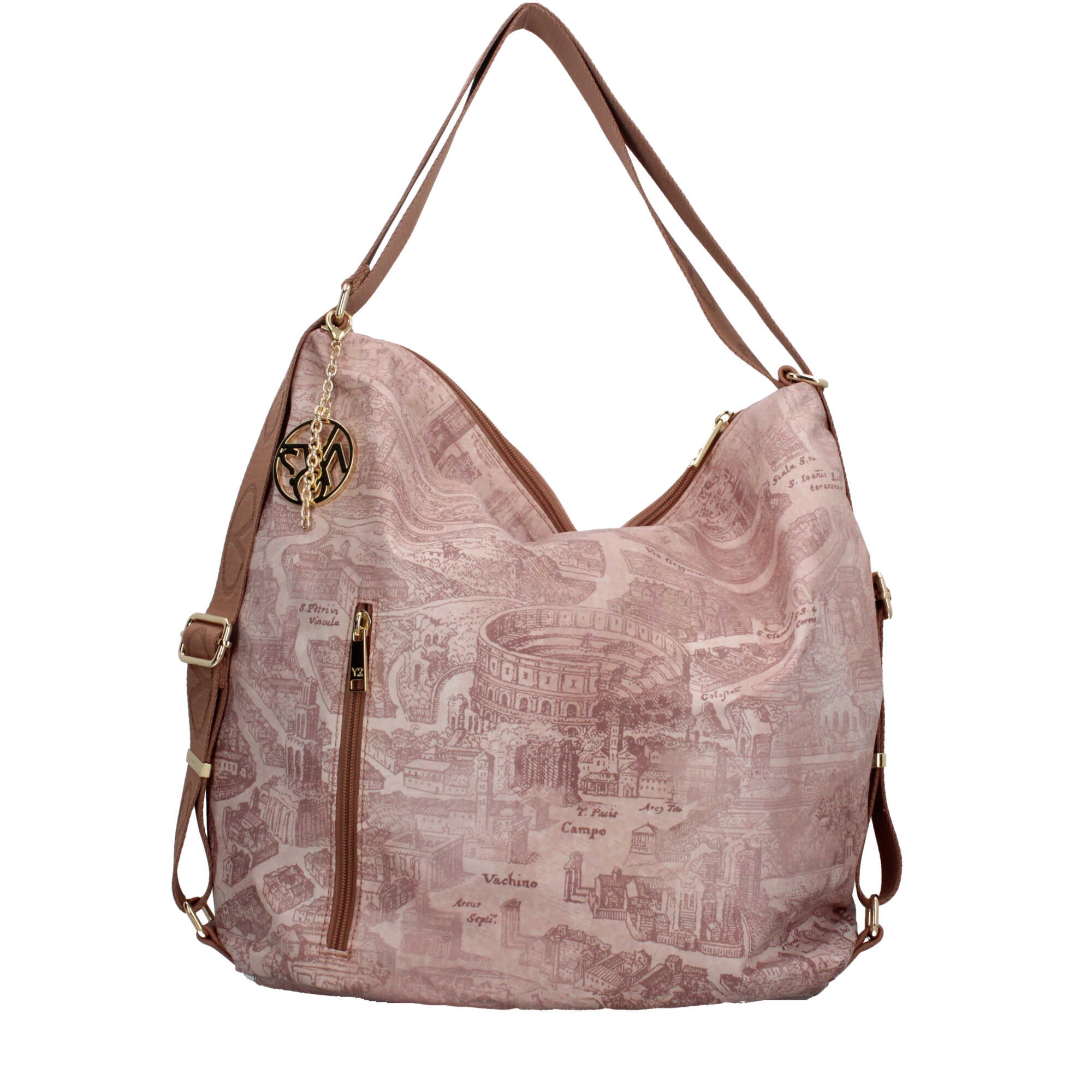 Borsa a spalla YNot versatile con design trasformabile