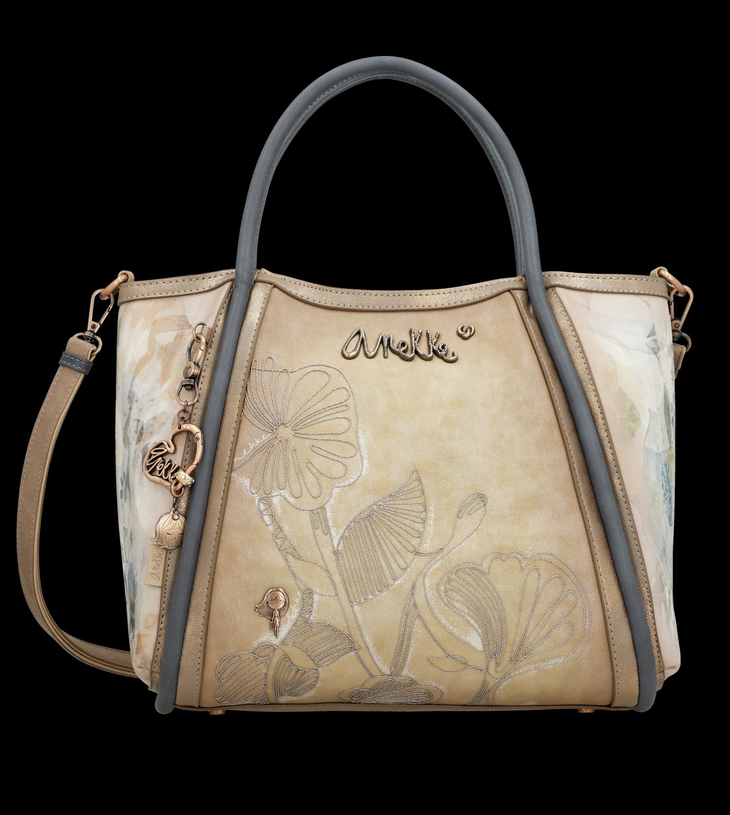 Borsa Anekke elegante e spaziosa con doppio manico e tracolla
