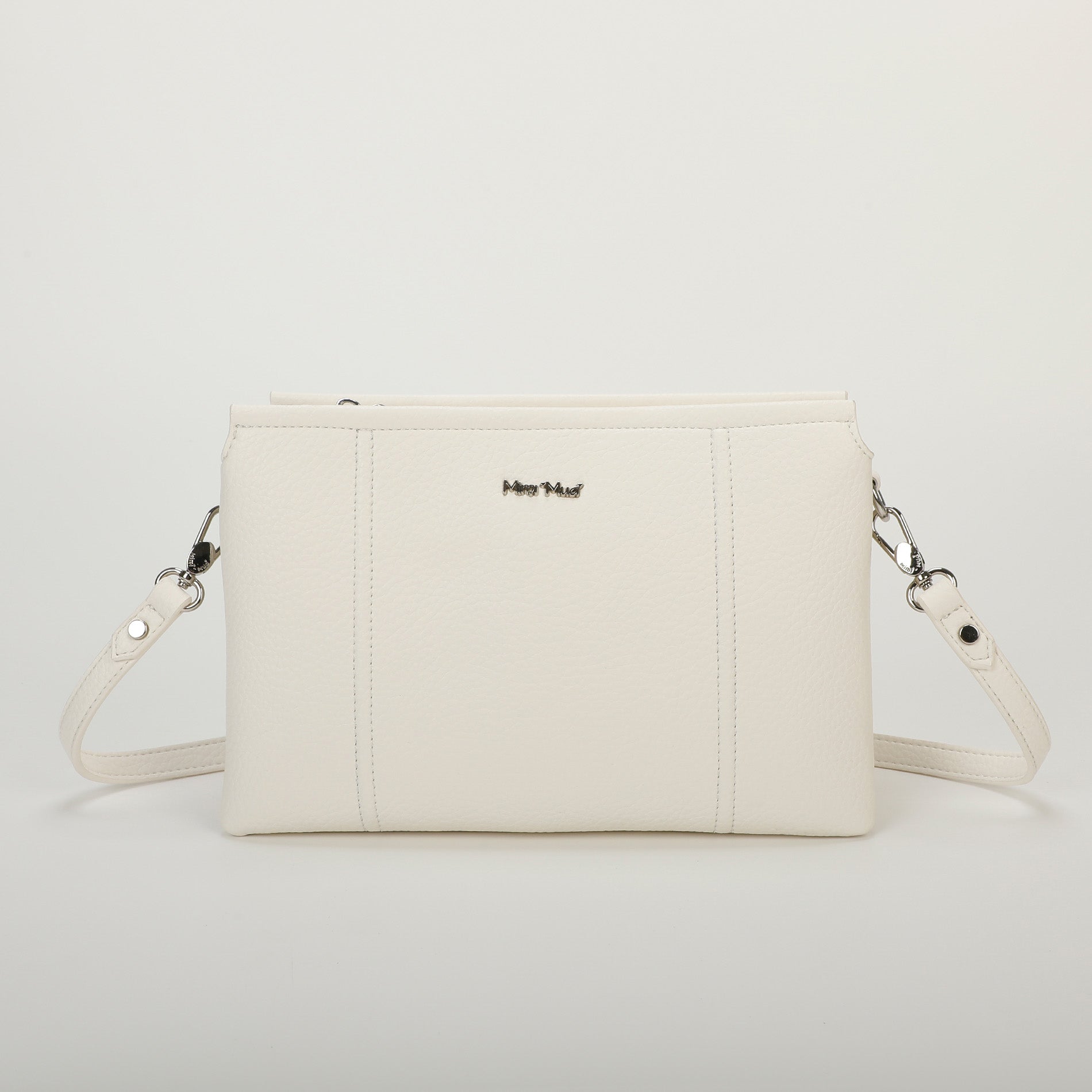 Mimi Mua borsa a tracolla basic con design essenziale Bianco TU | Giò Fashion