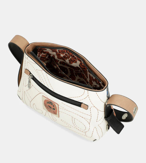 Borsa a spalla Anekke con illustrazione artistica