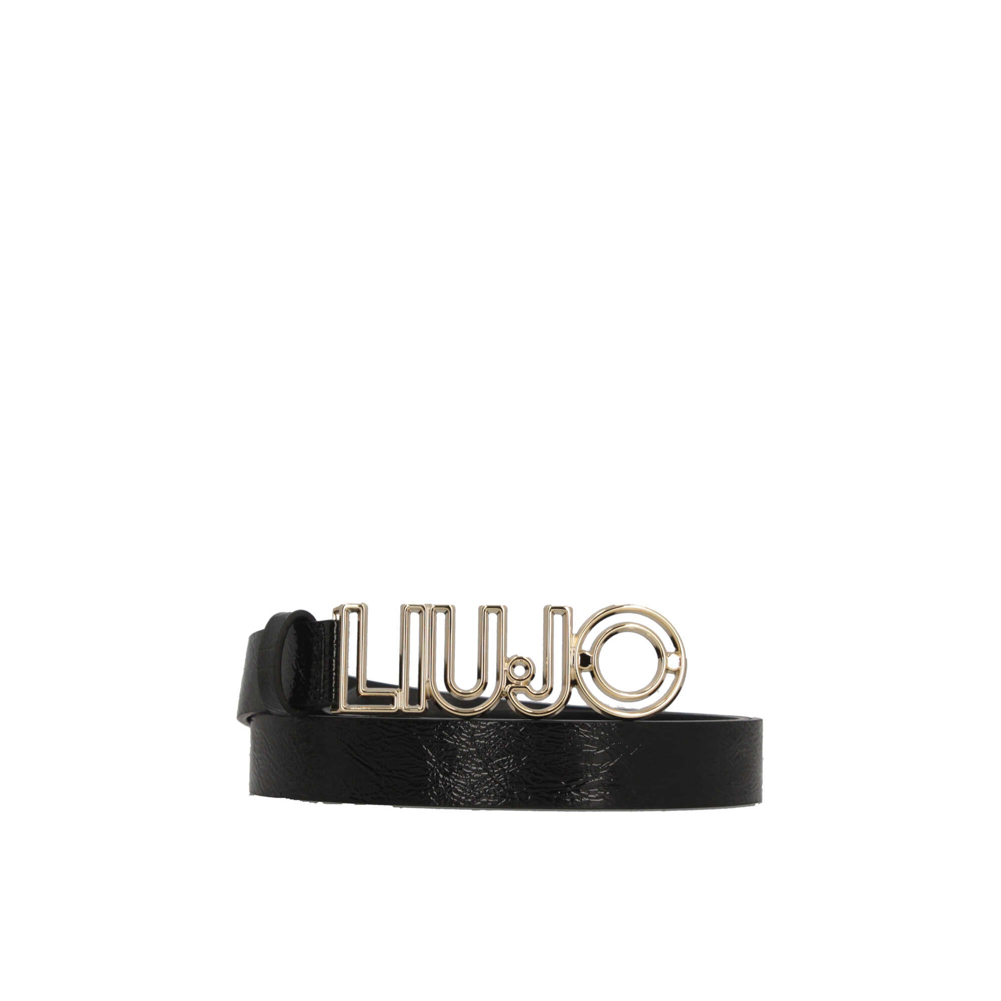 Cintura Donna Liu Jo con Fibbia Logo in Metallo Nero S | Giò Fashion