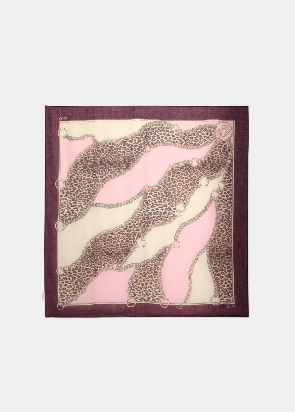 Liu Jo foulard in seta con stampa animalier