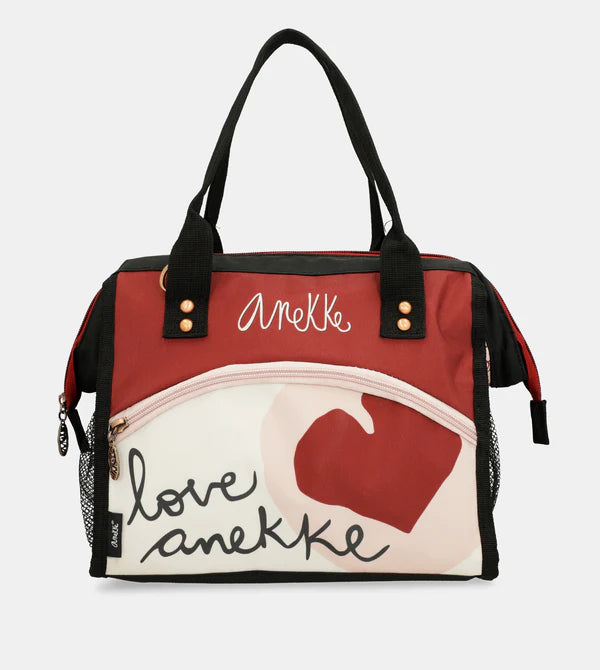 Anekke Borsa a mano con tracolla e dettagli artistici Rosso TU | Giò Fashion