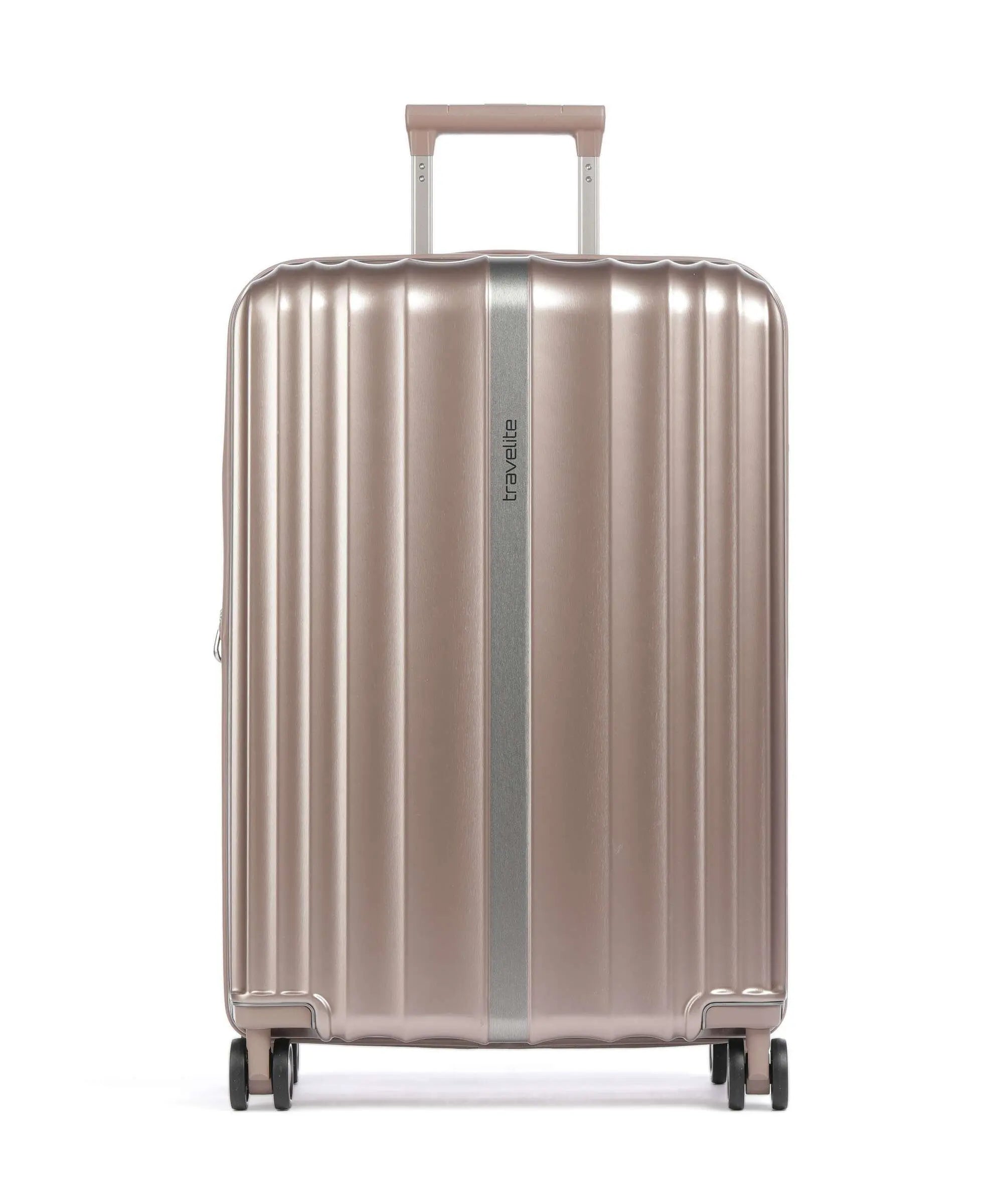 Trolley Rigido Travelite Medio con Chiusura TSA e Design Espandibile BEIGE TU | Giò Fashion