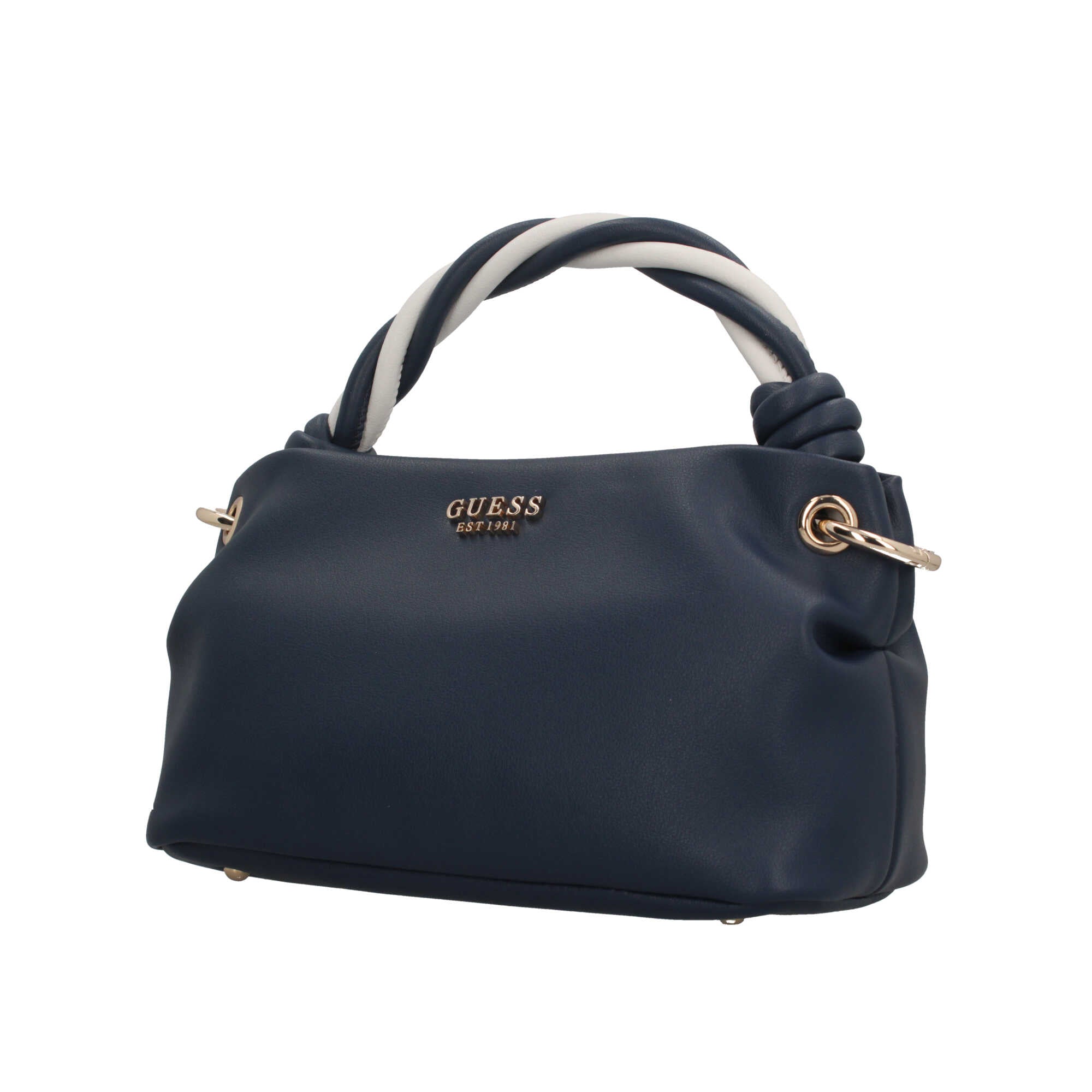Borsa a mano Guess con manico intrecciato Blu TU | Giò Fashion