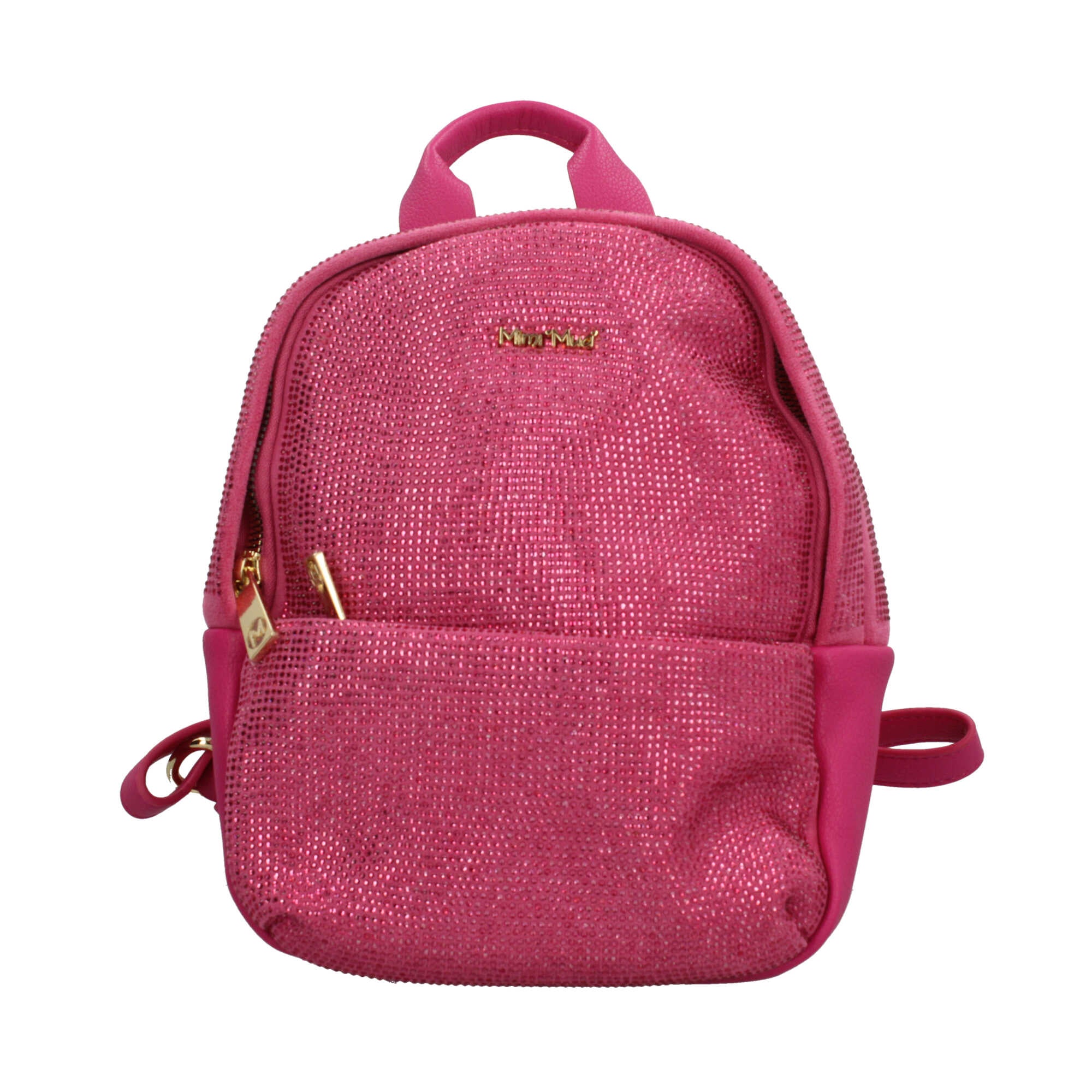 Zaino Mimìmuà con strass e spallacci regolabili FUXIA TU | Giò Fashion
