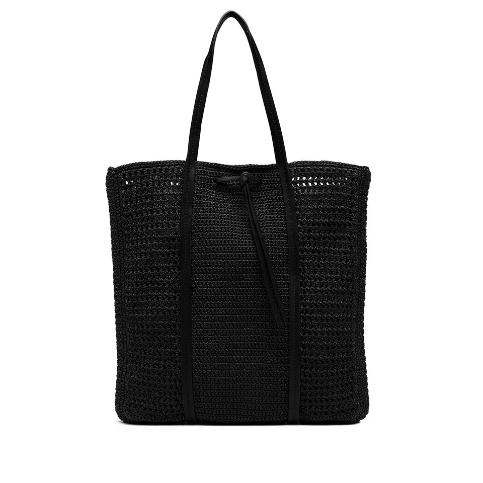 Shopping bag Gianni Chiarini in tessuto uncinetto con design raffinato