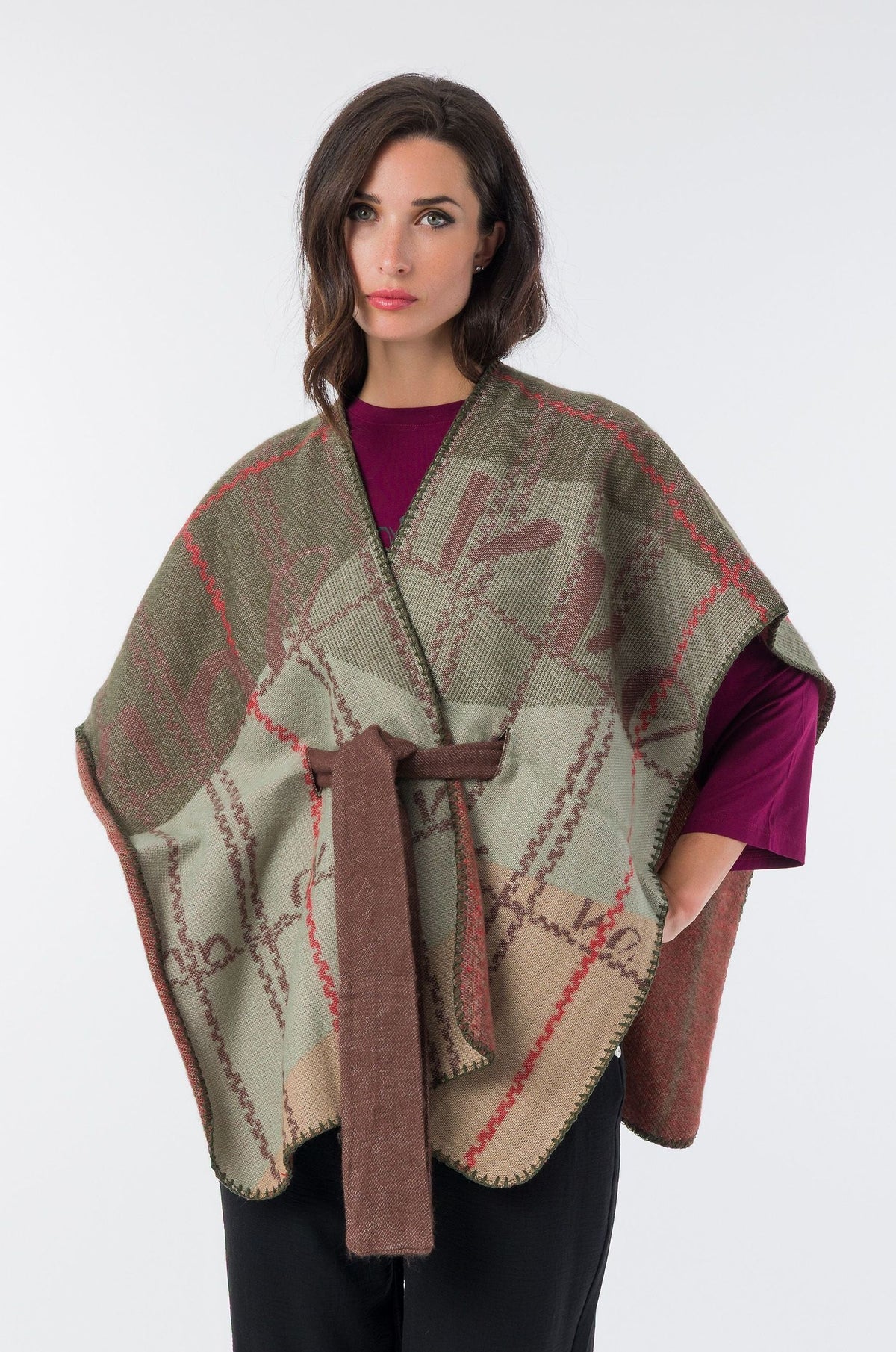 Poncho Donna Anekke con Cintura Regolabile