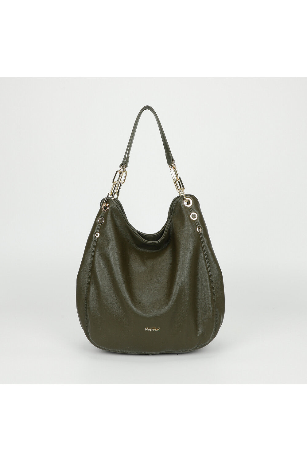 Borsa Mimi Mua a spalla con catena VERDE TU | Giò Fashion
