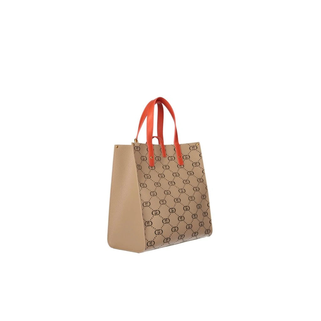 Borsa Liu Jo shopper con stampa logo e pochette interna
