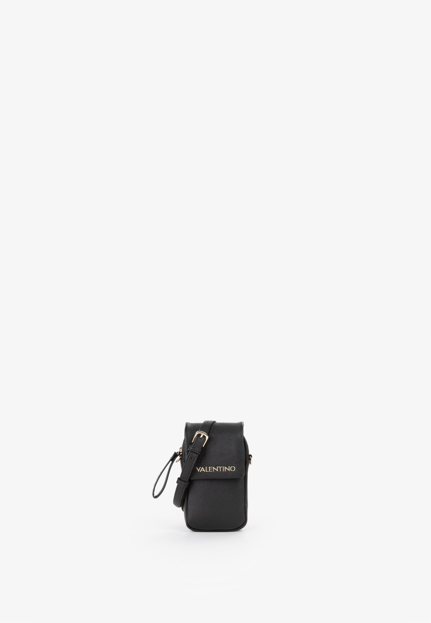 Mini borsa tracolla donna Mario Valentino con patta e logo frontale Nero TU | Giò Fashion