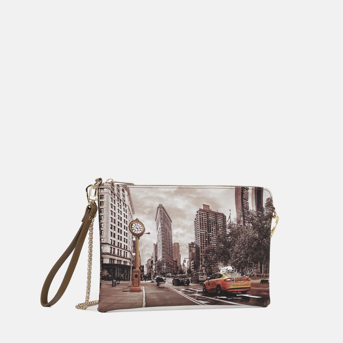 Ynot pochette con tracolla a catena