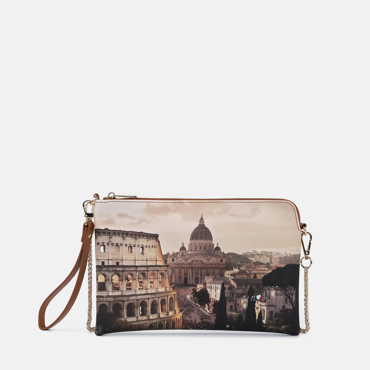 Ynot pochette con tracolla a catena