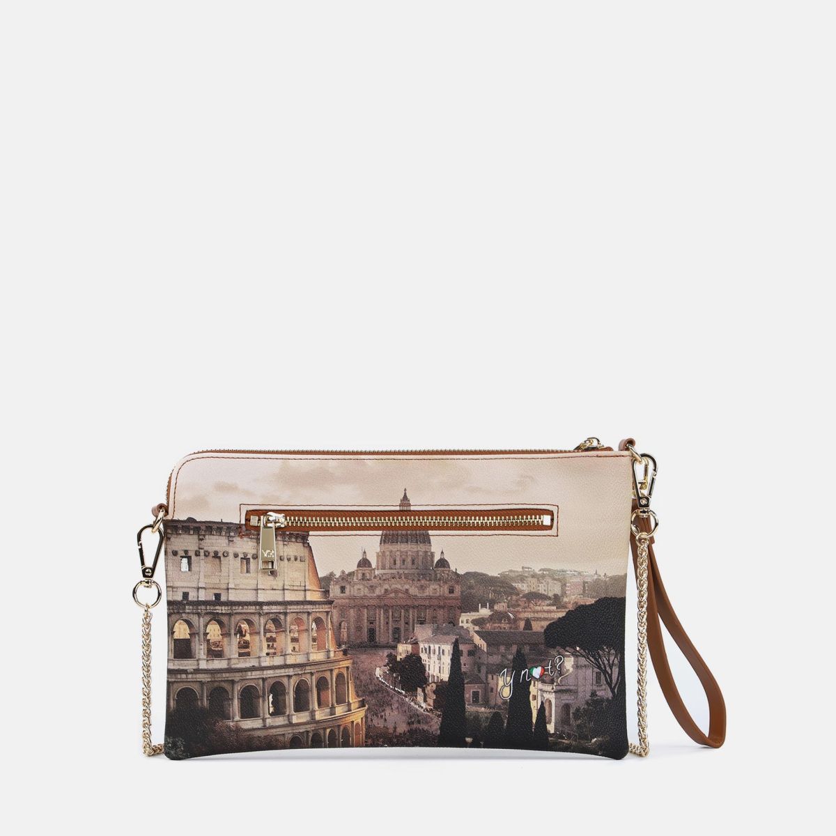 Ynot pochette con tracolla a catena