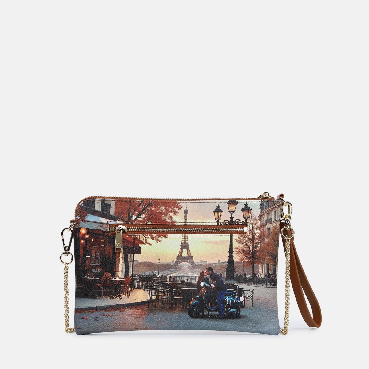 Ynot pochette con tracolla a catena