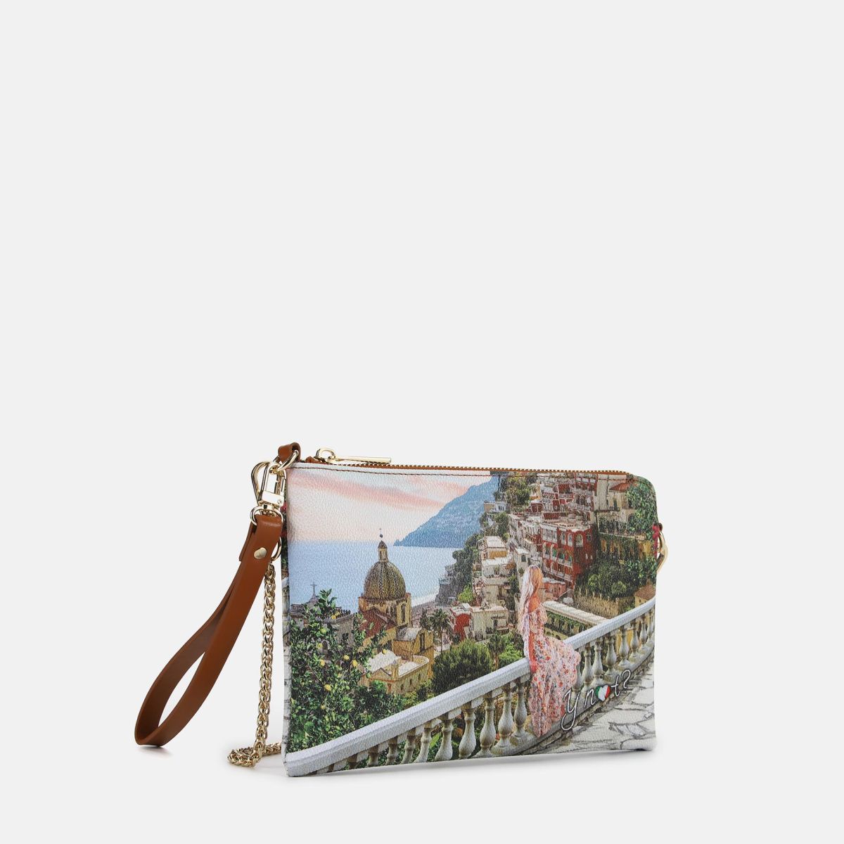 Pochette Y Not con stampa urbana