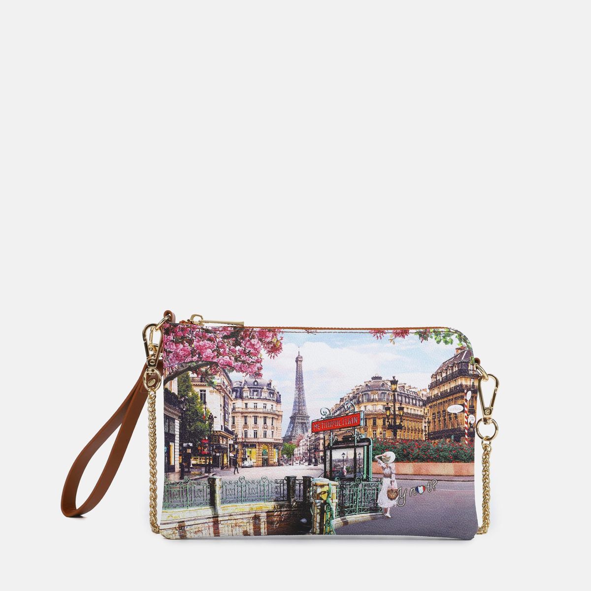 Pochette Y Not con stampa urbana