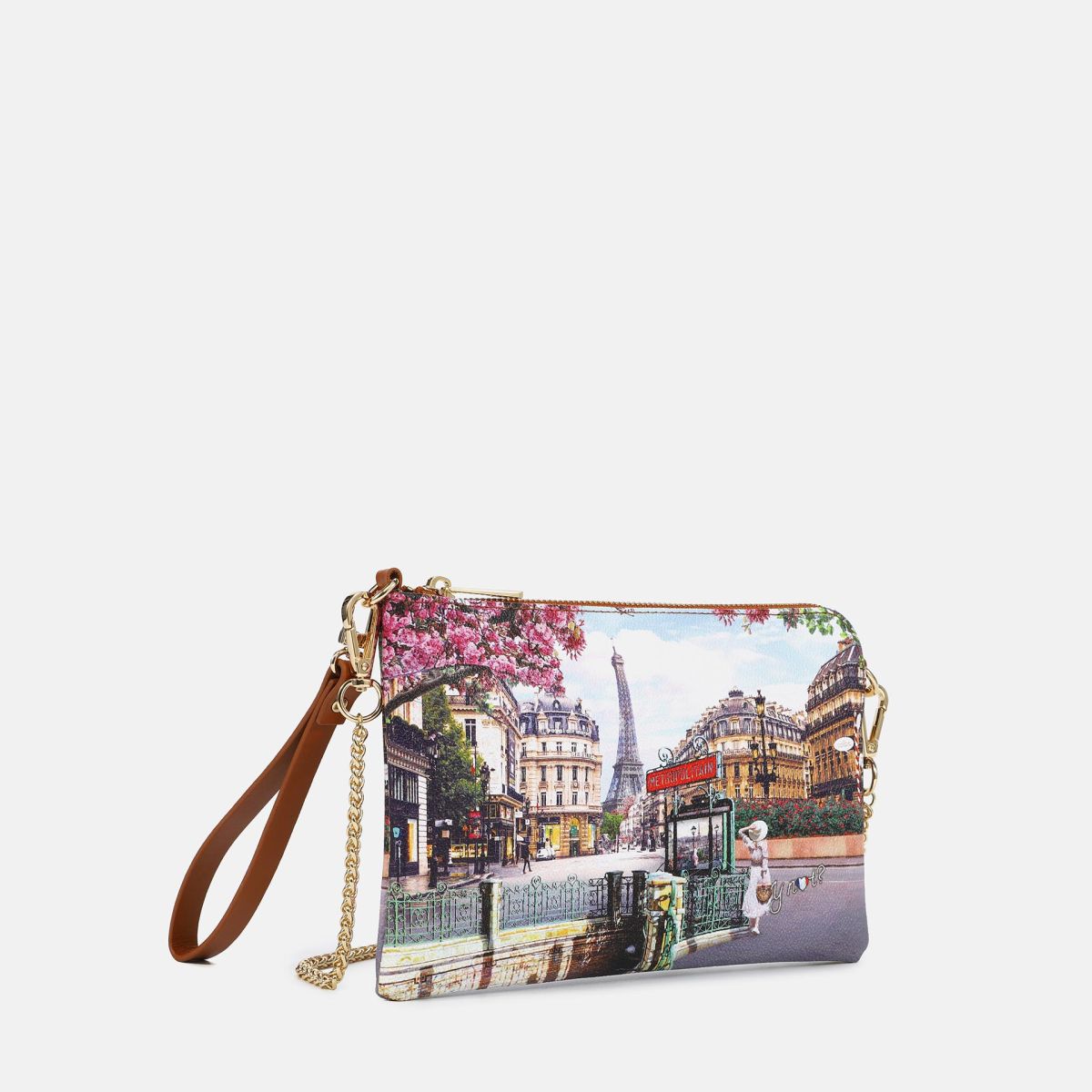 Pochette Y Not con stampa urbana