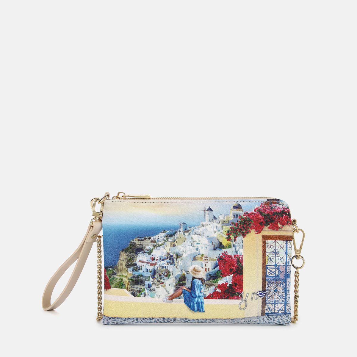 Pochette Y Not con stampa urbana