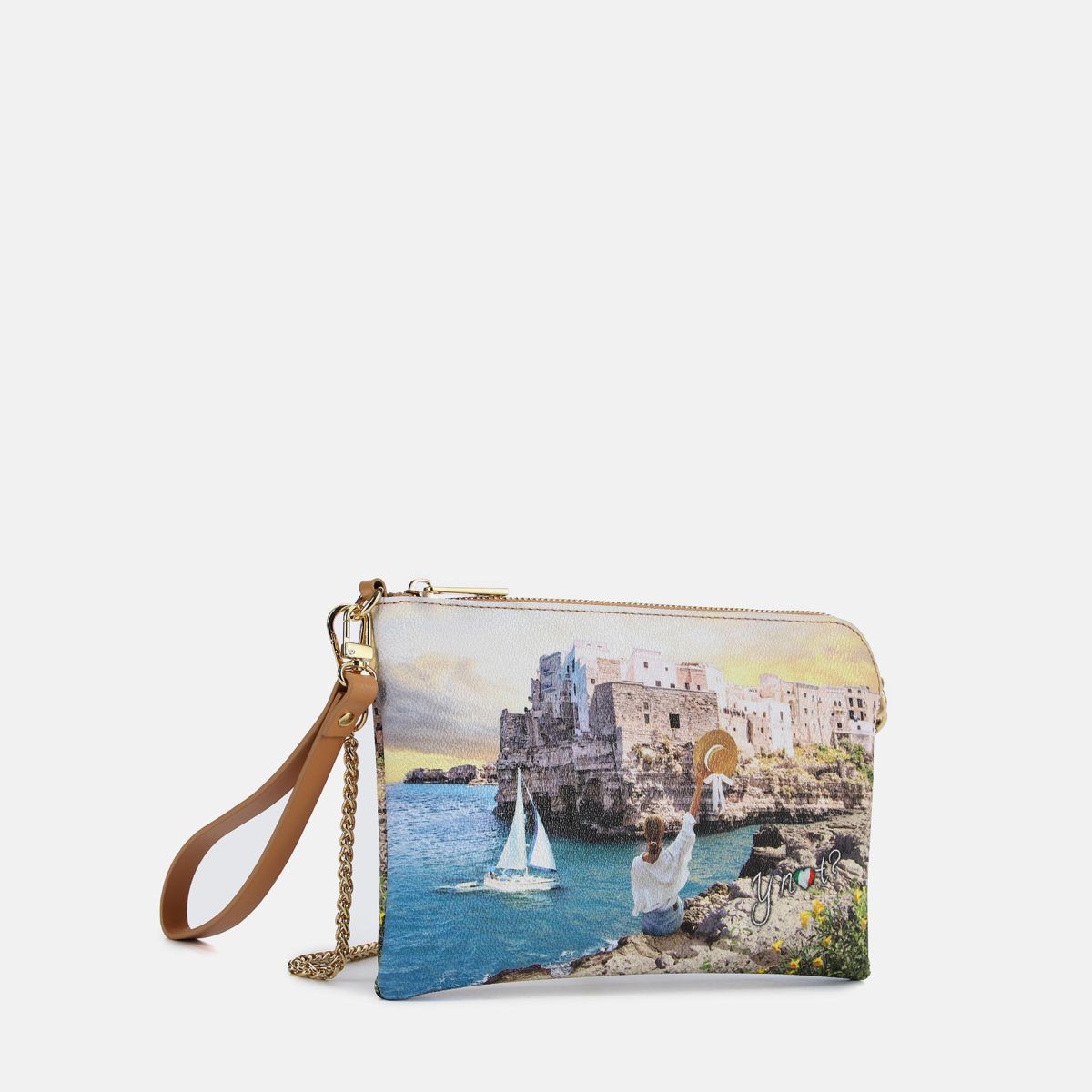 Pochette Y Not con stampa urbana