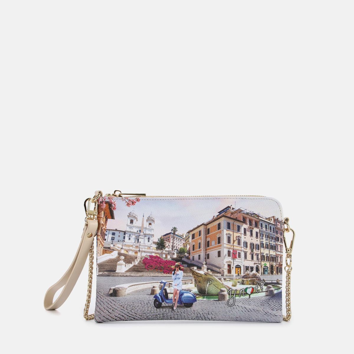 Pochette Y Not con stampa urbana