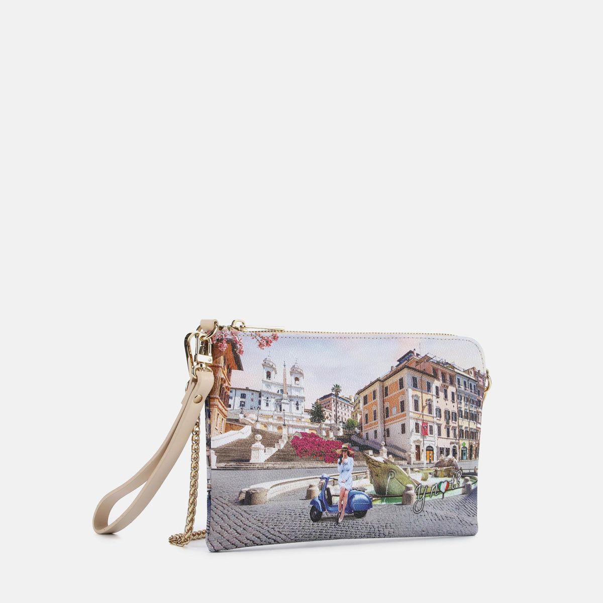 Pochette Y Not con stampa urbana