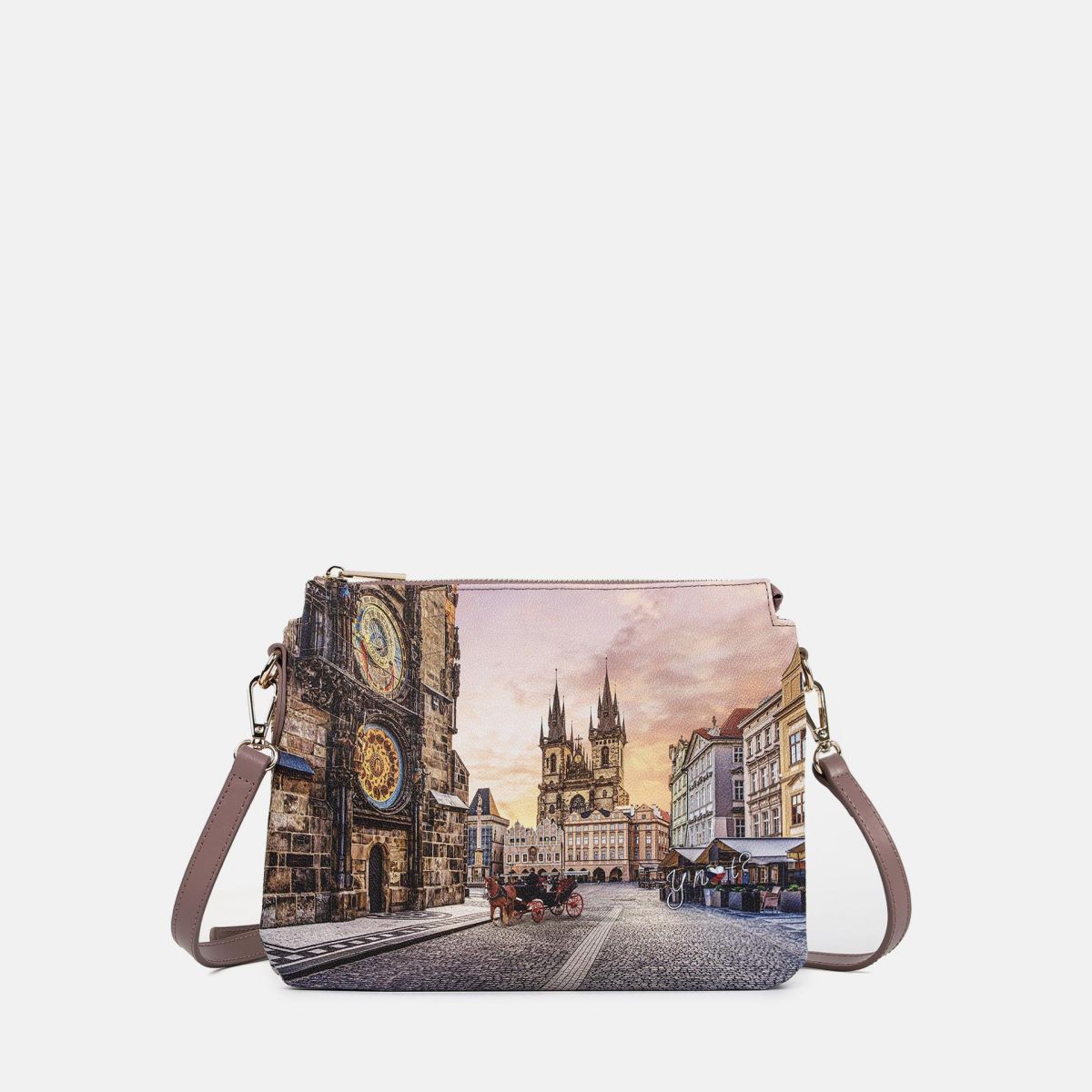 Ynot borsa a spalla con doppio scomparto