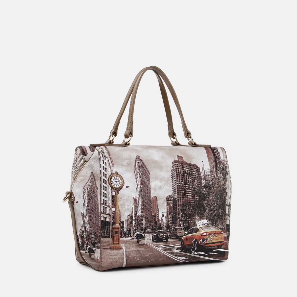 Ynot borsa Boston con doppi manici