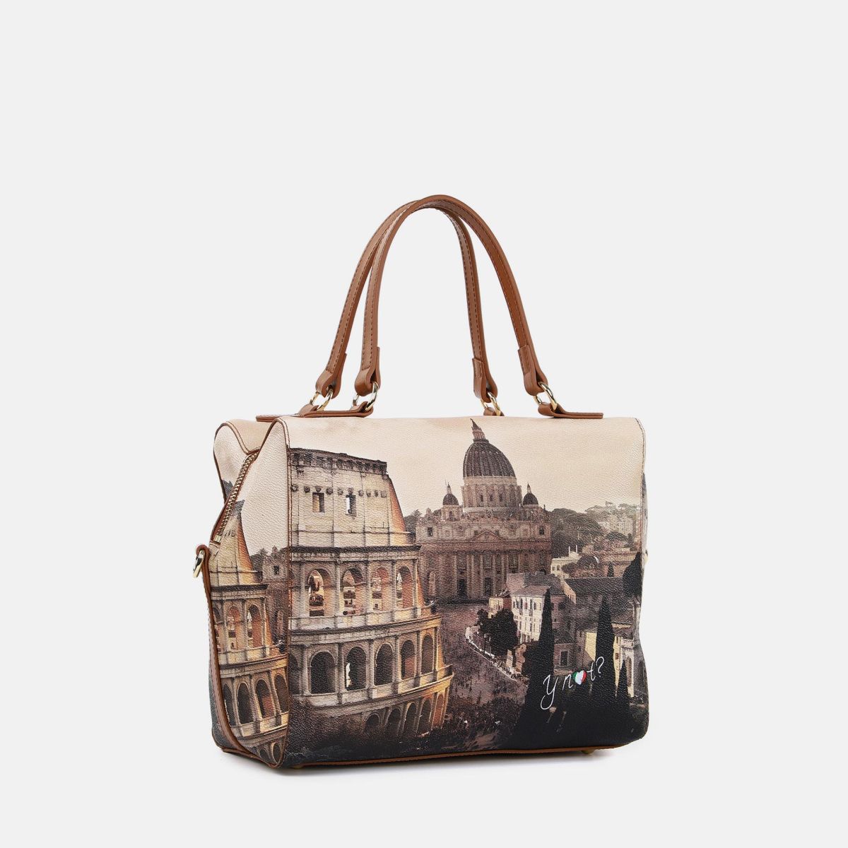 Ynot borsa Boston con doppi manici