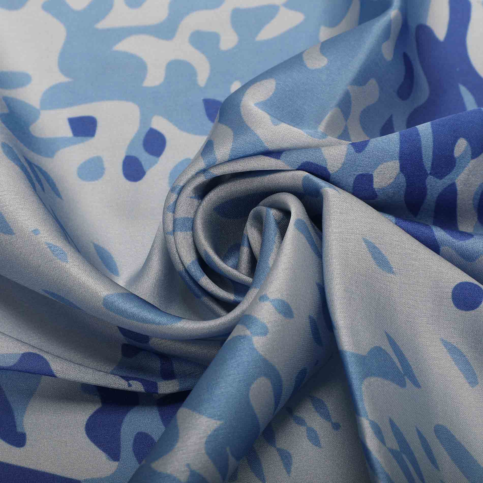 Foulard Mimi Mua animalier Blu TU | Giò Fashion
